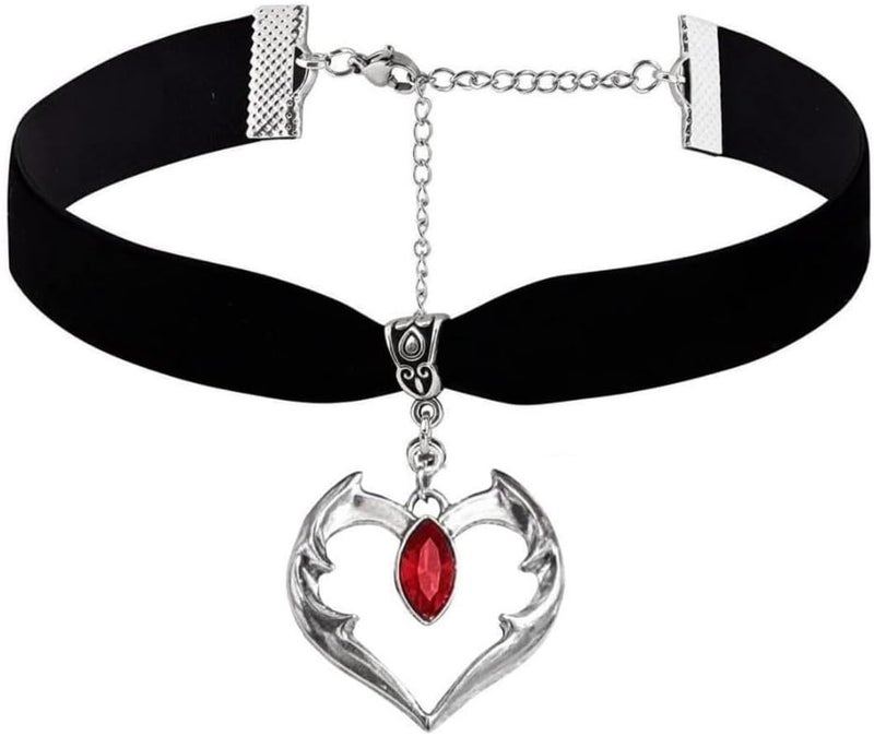 Cicod Gothic Black Velvet Goth Choker Necklace for Women,Cameo Black Choker Crow Skull Pendant Necklace Vintage Collar Skull Necklace Gothic Jewelry - Image 1